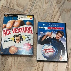 Warner Bros  Ace Ventura  and pet detective DVD Collection and Bruce almighty
